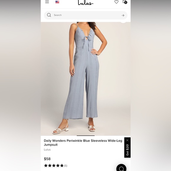 Lulus Daily Wonders Periwinkle Sleeveless Wide-Leg Jumpsuit - Picture 2 of 6